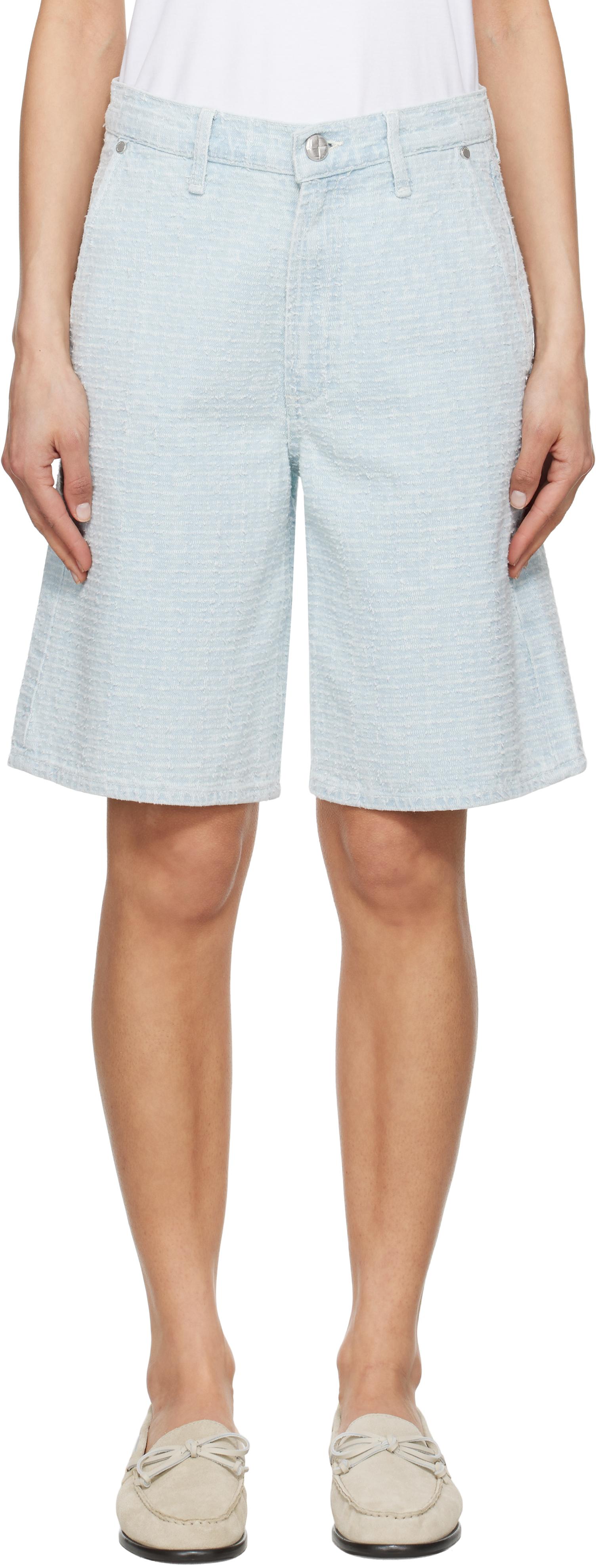【関税込み】rag & bone ブルー Kaia デニムショートパンツ Miramar Kaia Shorts - Hampton | rag & bone