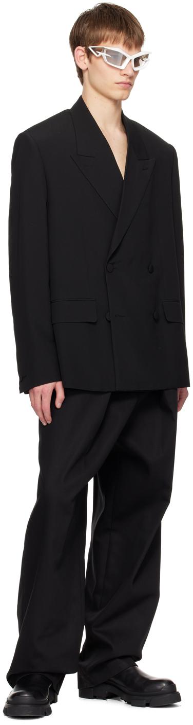 Givenchy メンズ ブラック エキストラワイド パンツ パンツ 