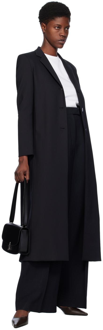 【関税込み】The Row ブラック Sallik コート Sallik スキューバ製コート ブラック – The Row