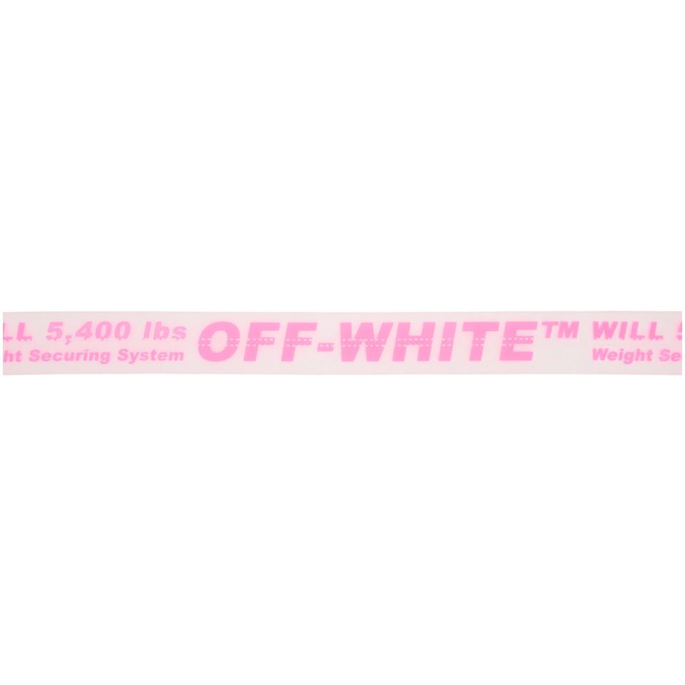 pink off white belt