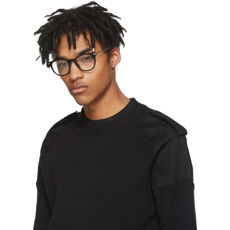 dior homme black tie glasses