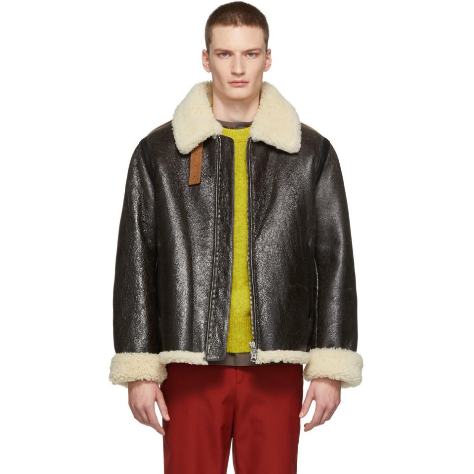 acne studios shearling jacket men