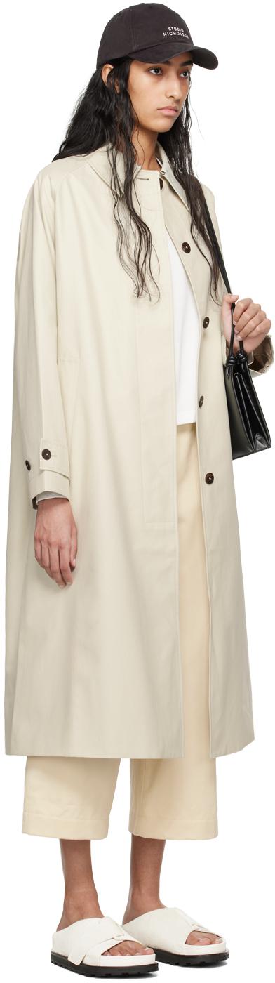 【関税込み】Studio Nicholson ベージュ Holin トレンチコート Studio Nicholson Tan Holin トレンチコート | ブラウン