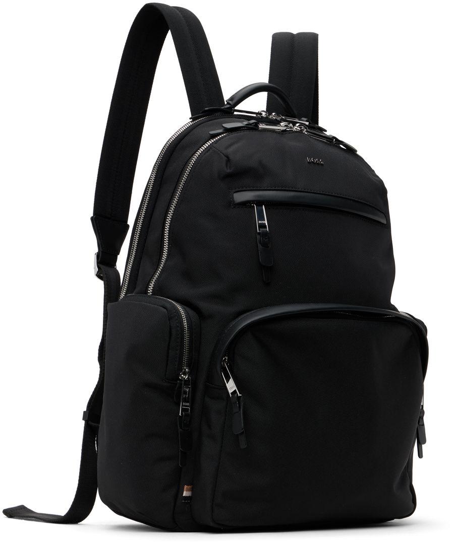 Black multi cheap pocket backpack