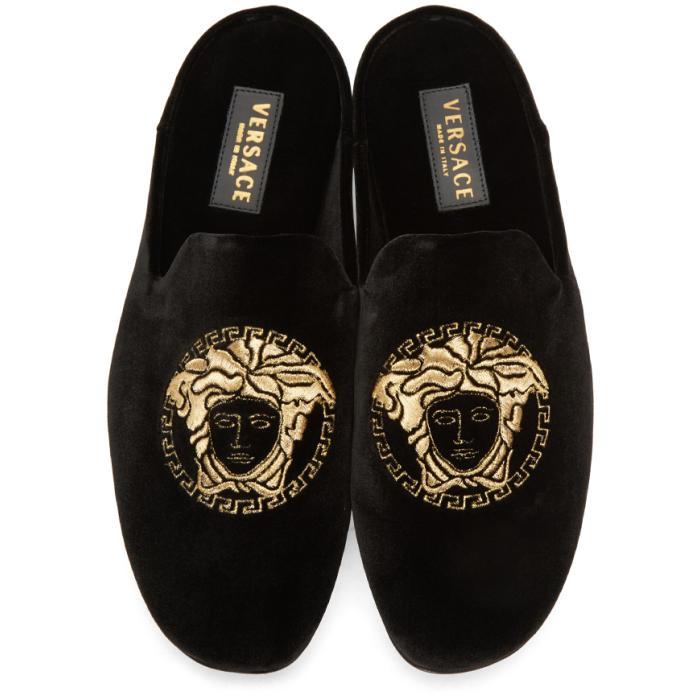 versace velvet shoes
