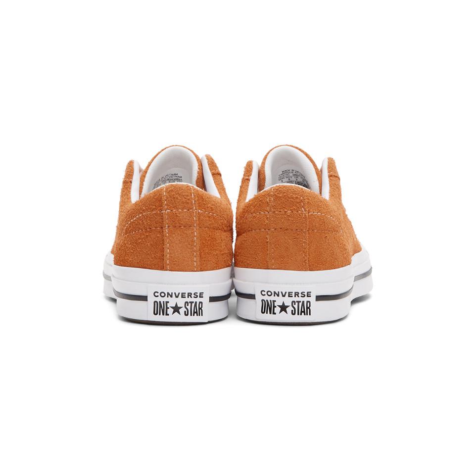orange suede converse