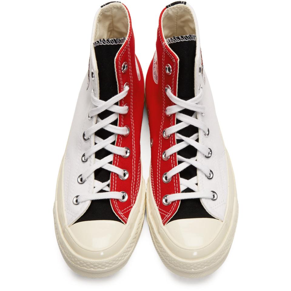 Converse White Red Logo Play Chuck 70 High for Men | Lyst
