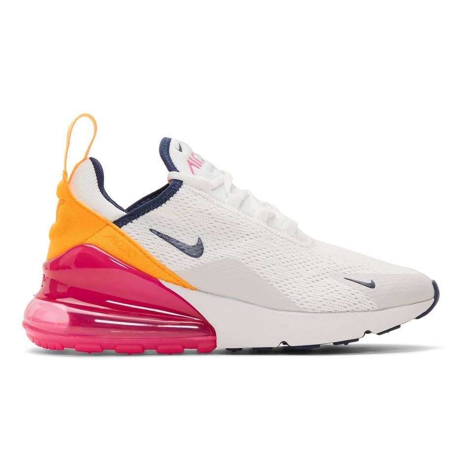 yellow and pink air max 270