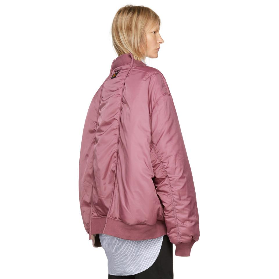 Pink brand deals bomber jacket