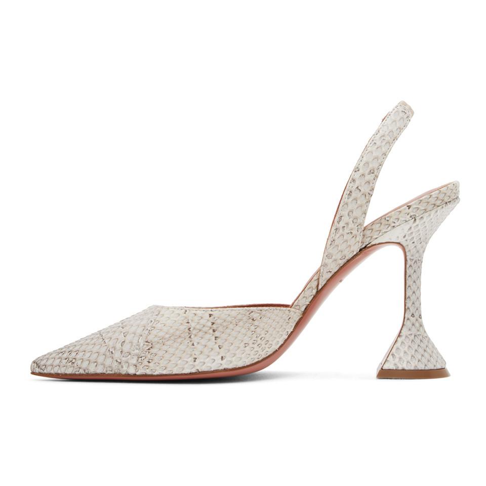 snake slingback heels