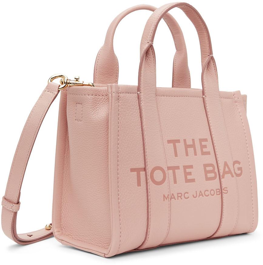 Marc Jacobs The The Leather Mini Traveler Tote Bag Dusty Pink