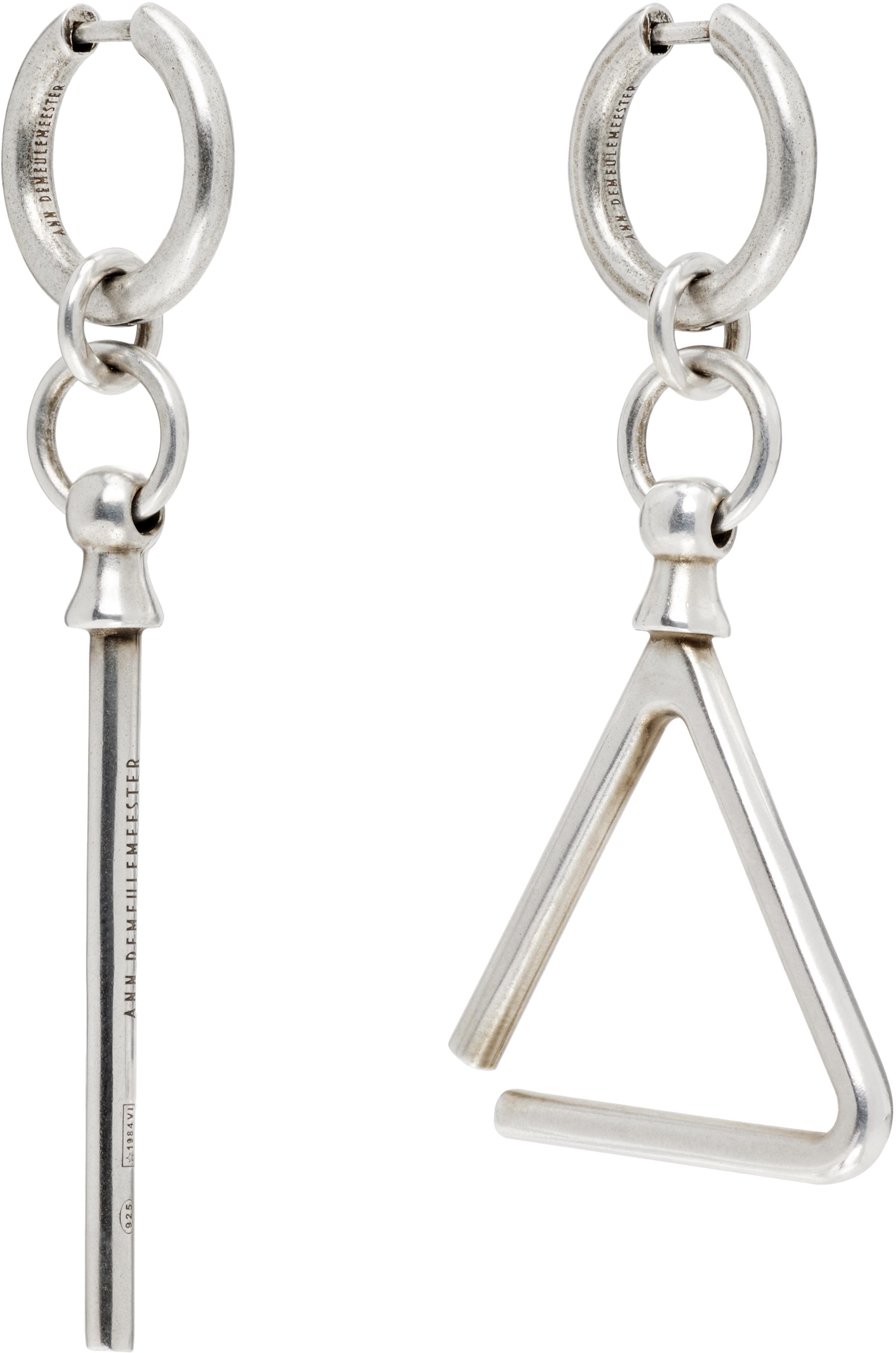 バッグチャーム ANN DEMEULEMEESTER SILVER FERDINAND GALACTIC VERTICAL CHARM Charms – Ann Demeulemeester
