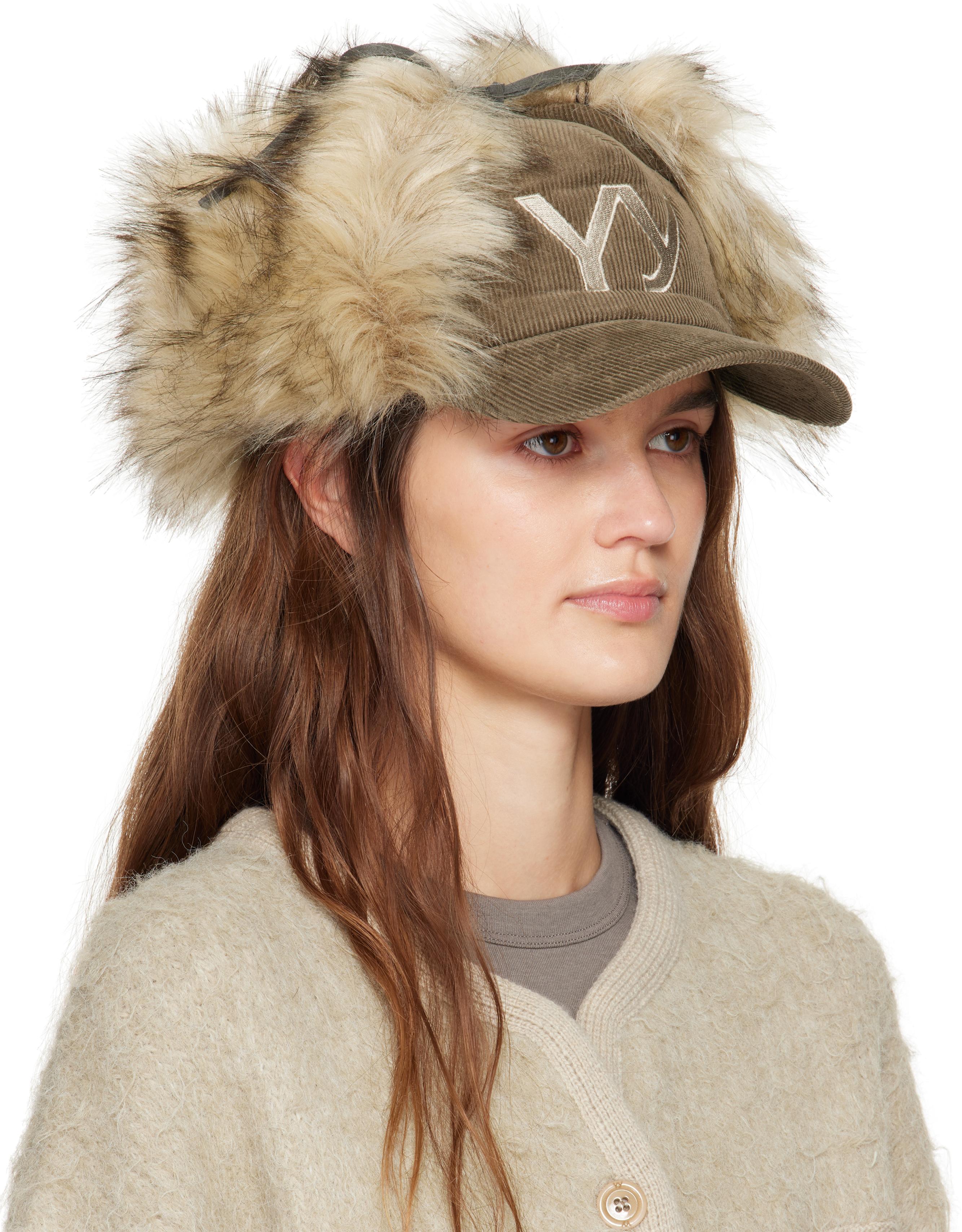 Open Yy イヤーフラップ キャップ Open YY - フェイクファー コーデュロイ イヤーフラップ