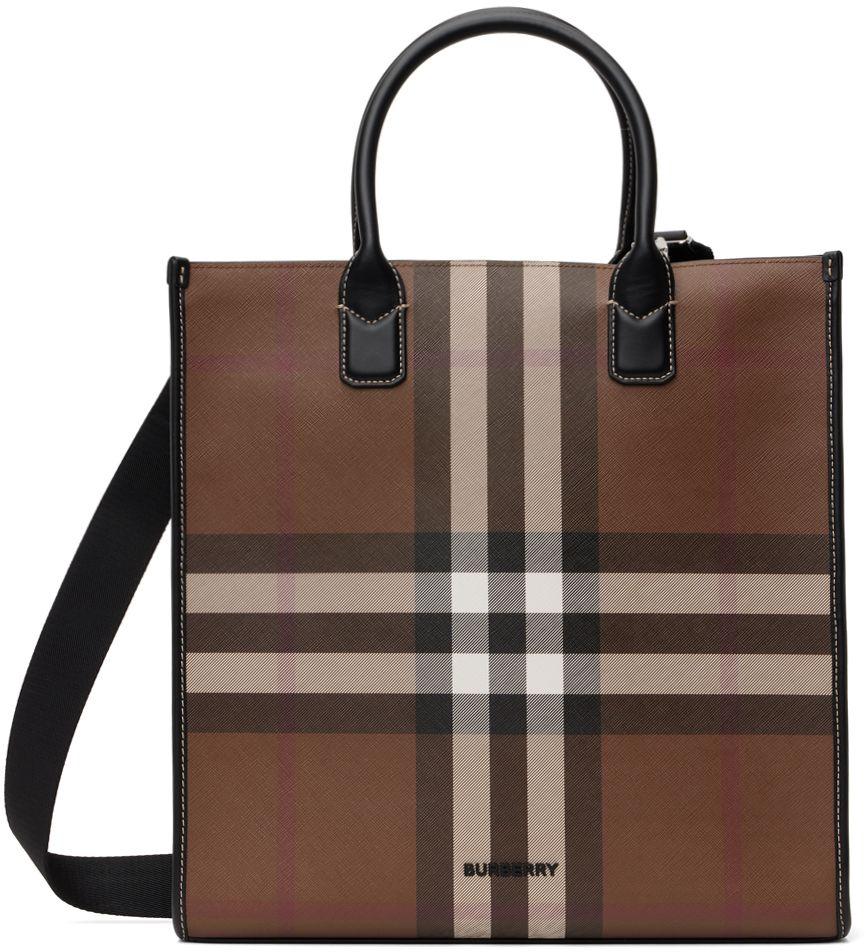 Burberry Men's Denny Check Tote Bag