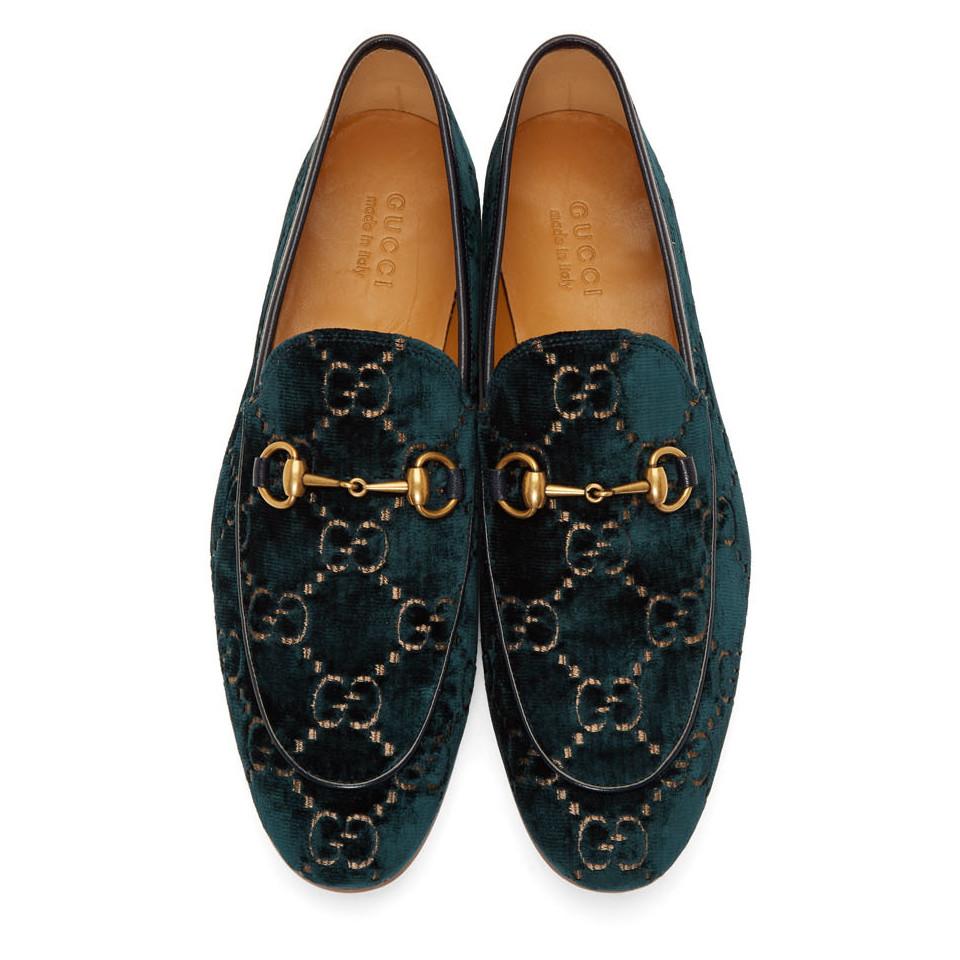 gucci loafers navy