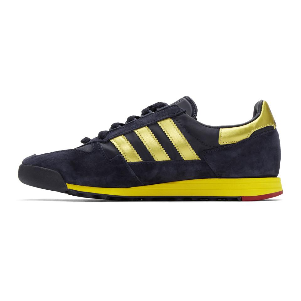 adidas Originals Suede Navy And Gold Sl 80 Spzl Sneakers in Blue for Men |  Lyst