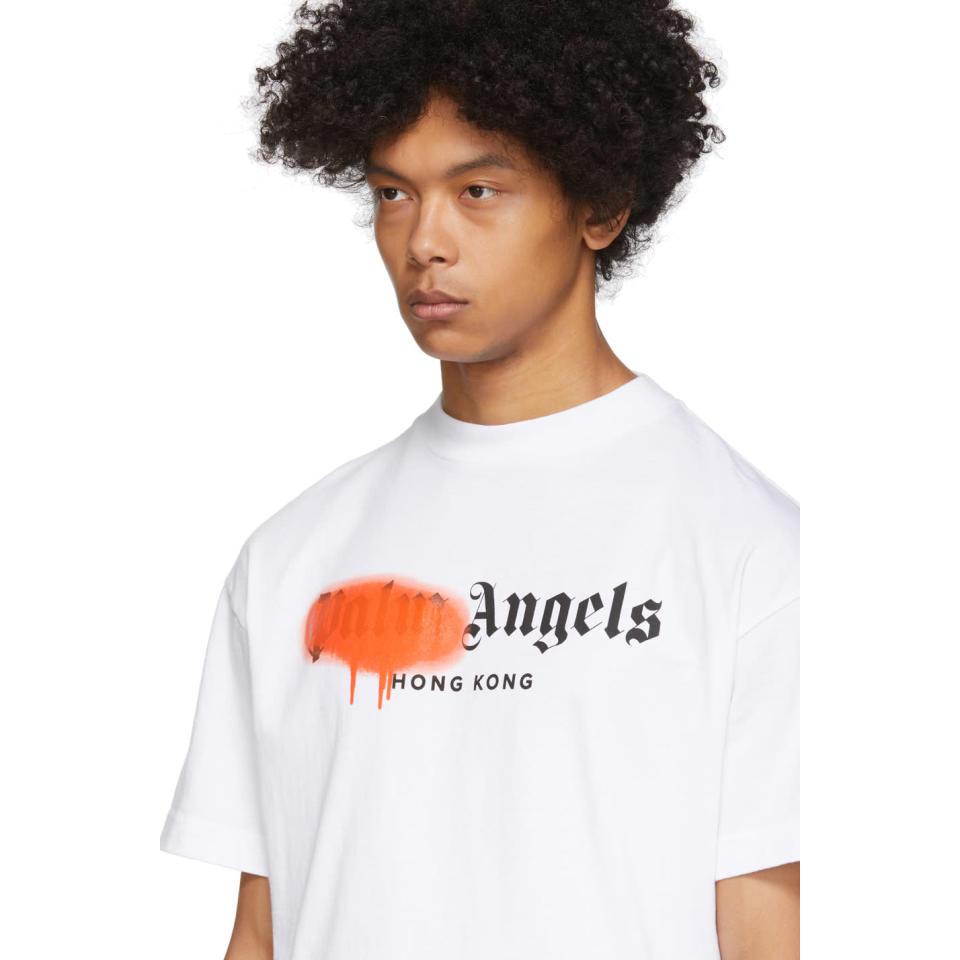 Palm Angels Cotton White Hong Kong 