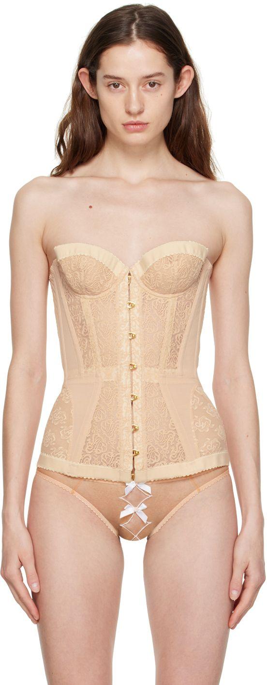 Agent Provocateur Pink Mercy Corset in Natural | Lyst