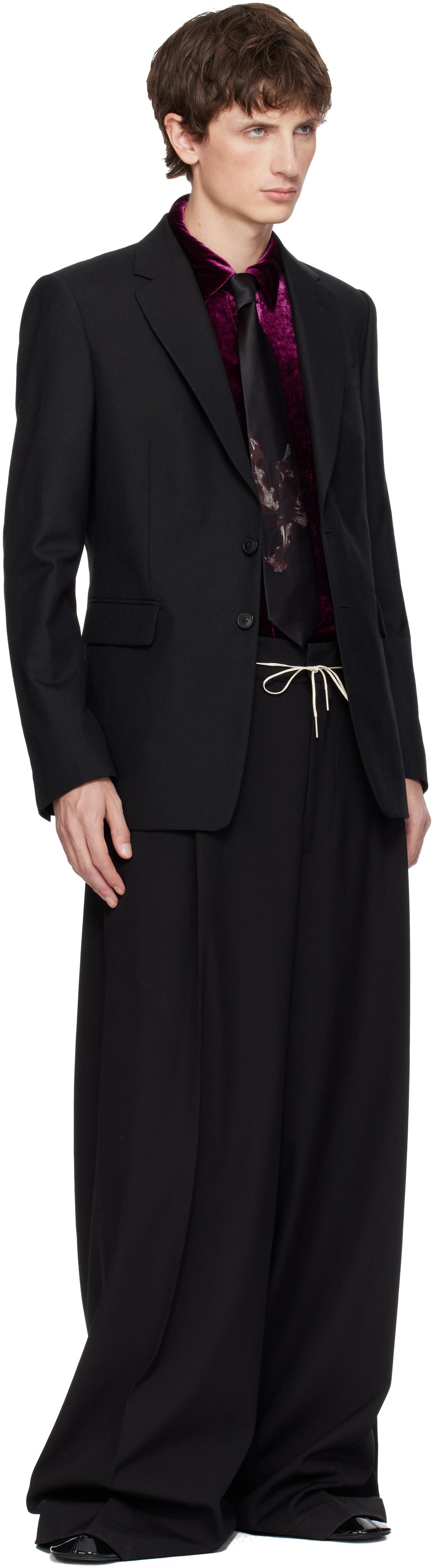 dries van noten ブラック フローラル ネクタイ メンズ Dries Van Noten ネクタイ | オンラインセールは最大40%オフ | Lyst