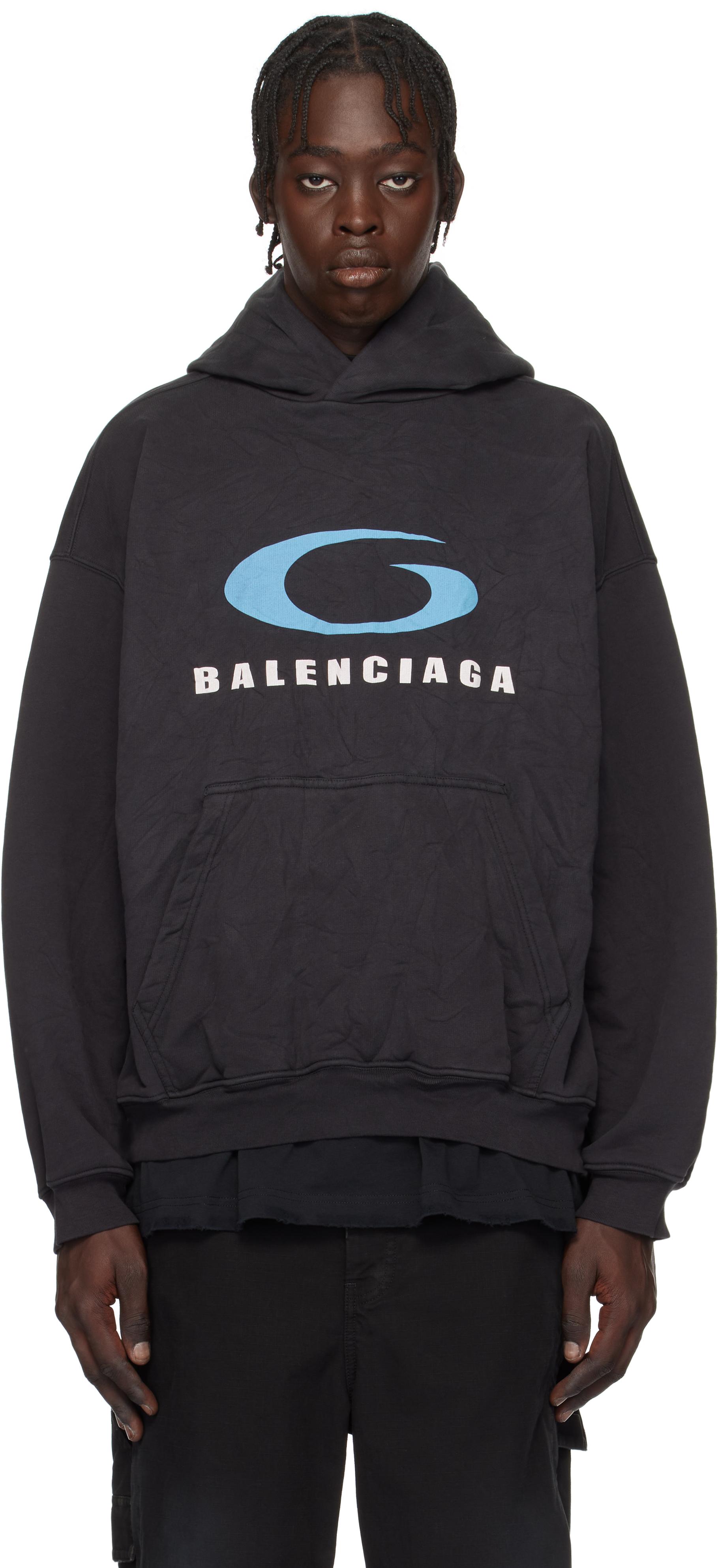 BALENCIAGA 24AW LOOP SPORTS ICON Medium Fit パーカー Balenciaga Loop Sports Icon Hoodie Medium Fit | Saks Fifth