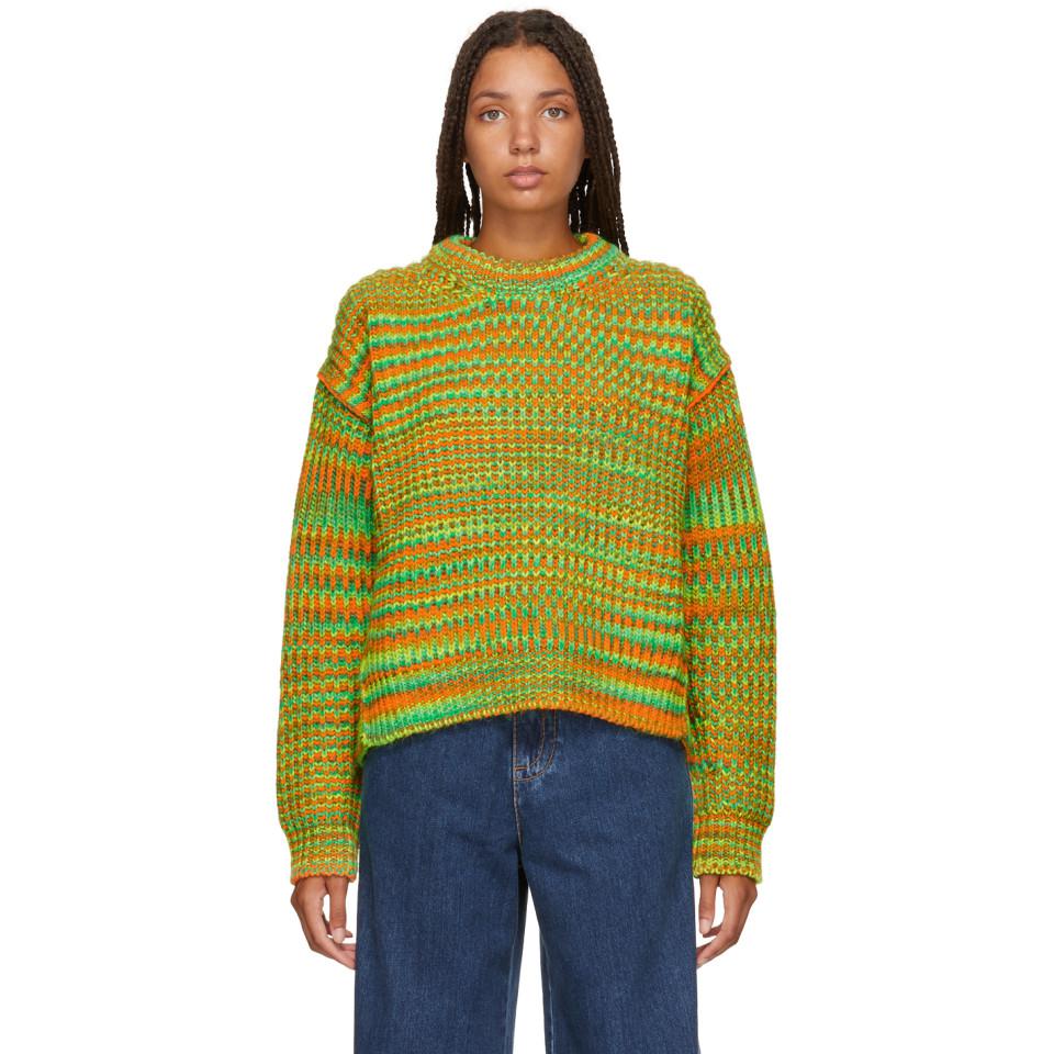 acne green sweater