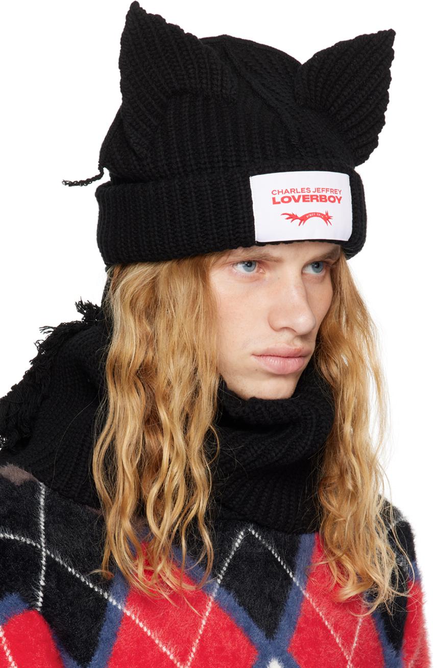 LOVERBOY ニットマフラー LOVERBOY ニットマフラー チャールズジェフリーラバーボーイ