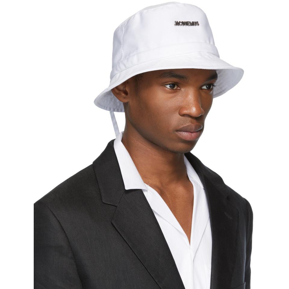 Chapeau blanc Le Bob Jacquemus pour homme en coloris Blanc - Lyst