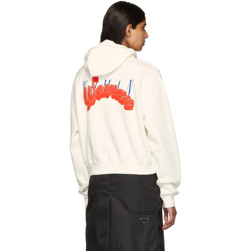 off white heart not troubled hoodie