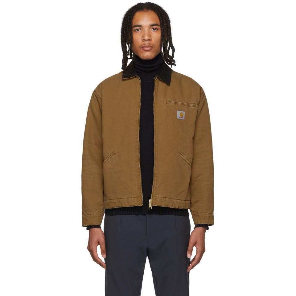 Carhartt WIP Brown Og Detroit Jacket for Men | Lyst