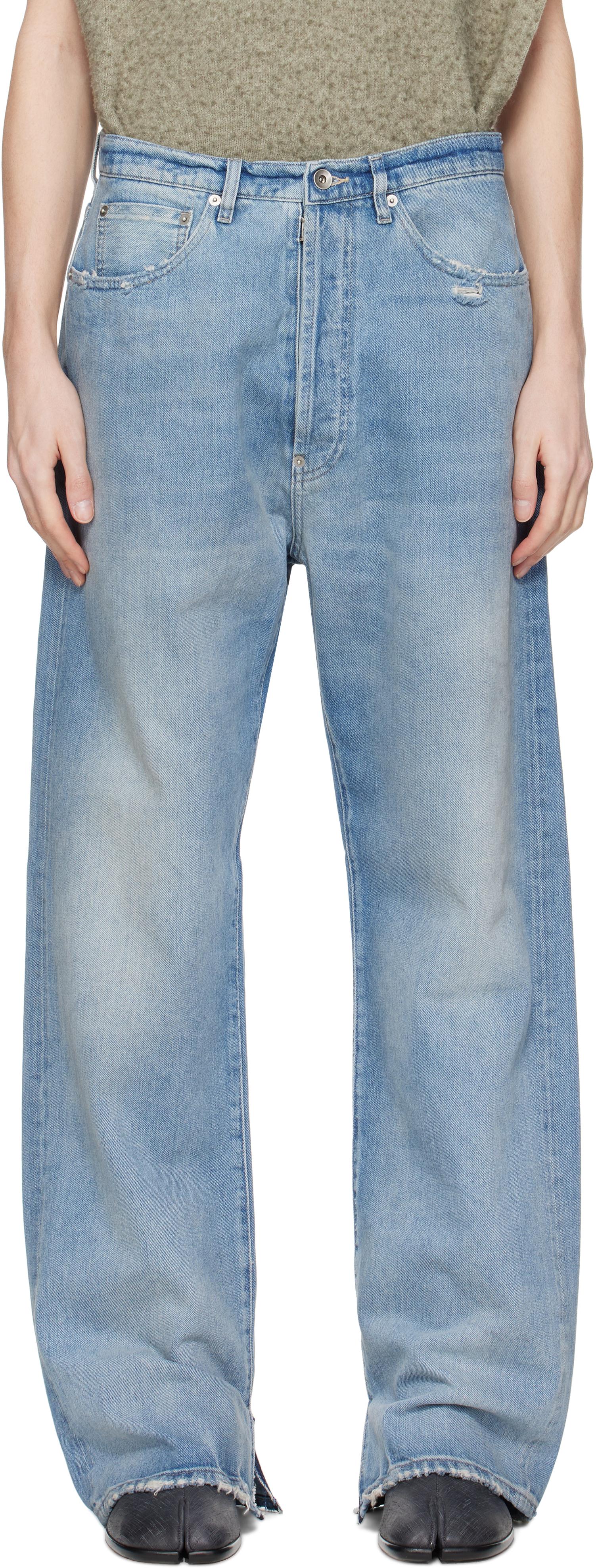Maison Margiela Buckle Jeans in Blue for Men | Lyst Maison Margiela Buckle Jeans in Blue for Men | Lyst