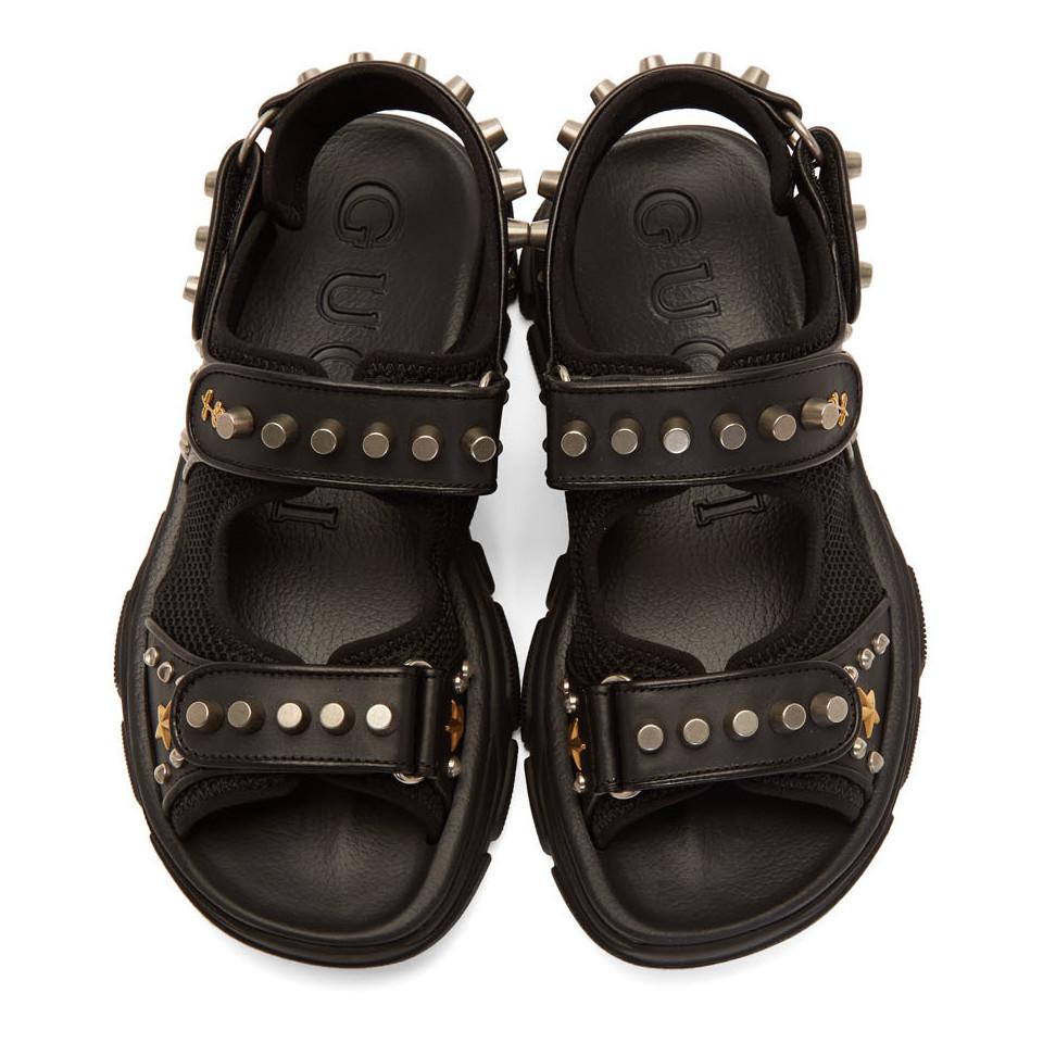 gucci studded sandals