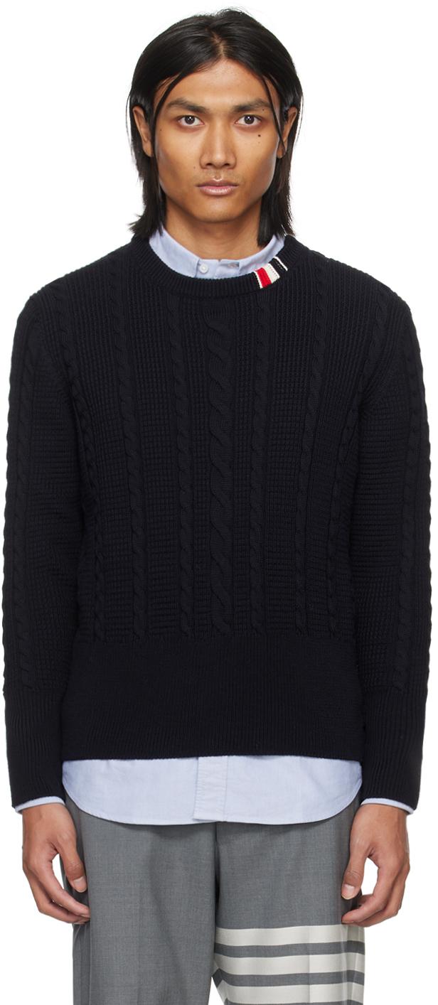 THOM BROWNE ニットネイビー