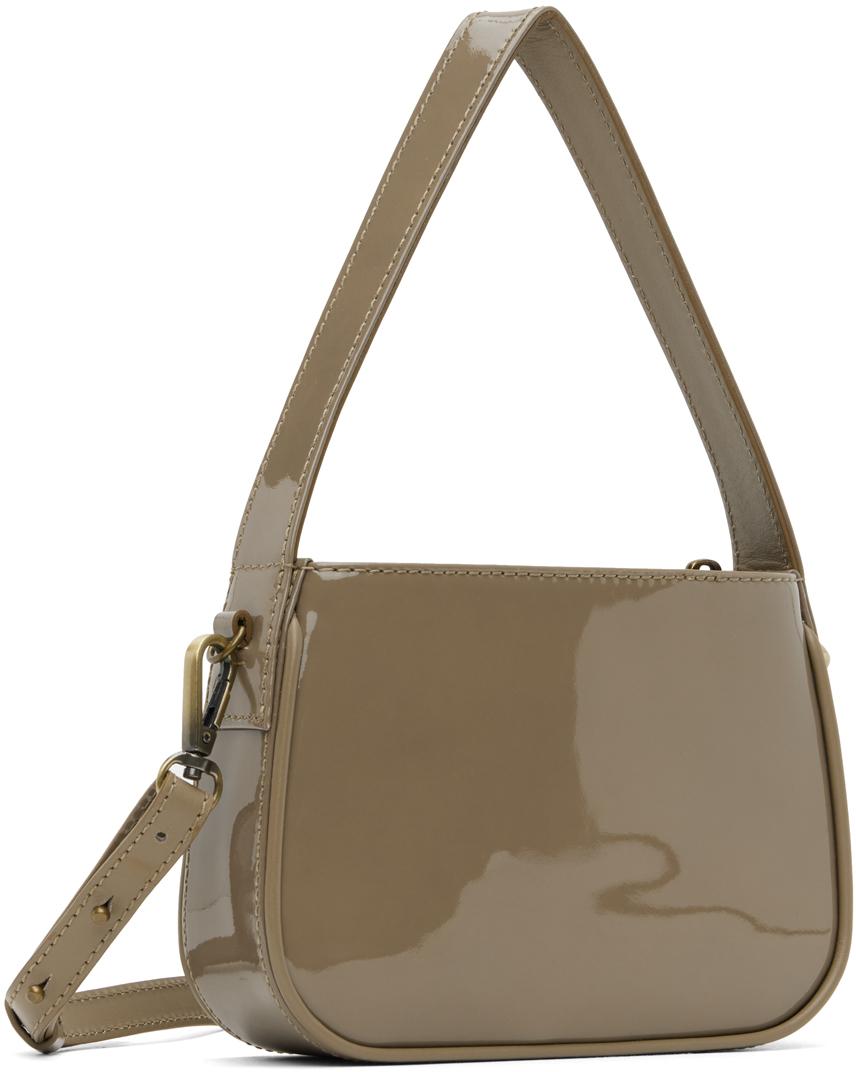 Blumarine レディース メタリック トープ スモール ラインストーン 