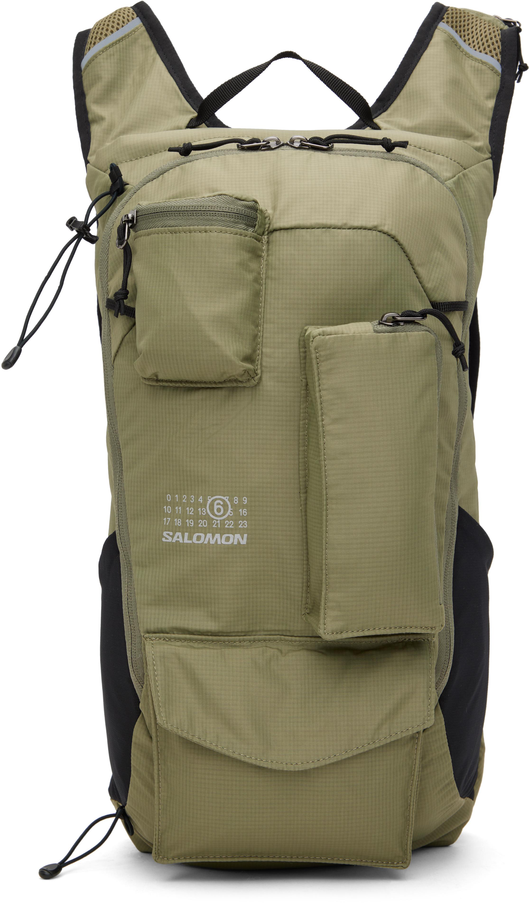 MM6 by Maison Margiela Khaki Salomon Edition Trail Blazer Backpack 