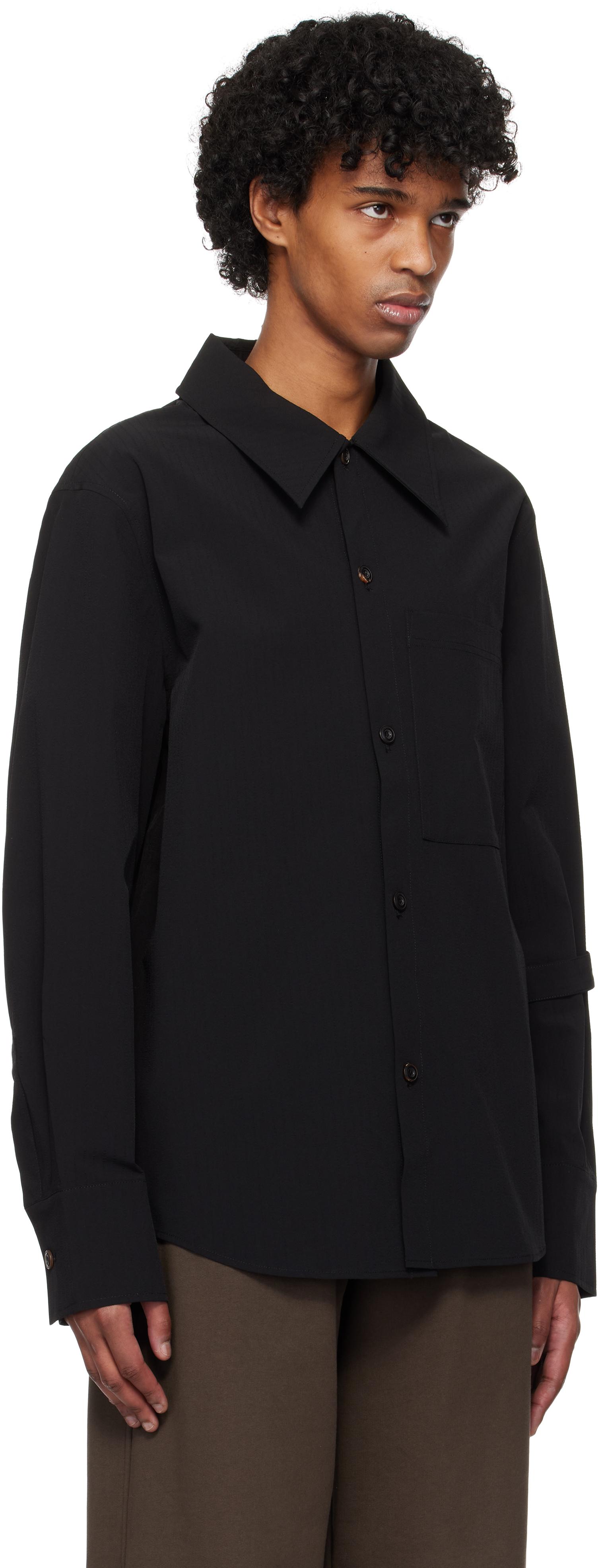 メンズ NULLUS ブラック ボンディング アーム シャツ ブラック | Lyst