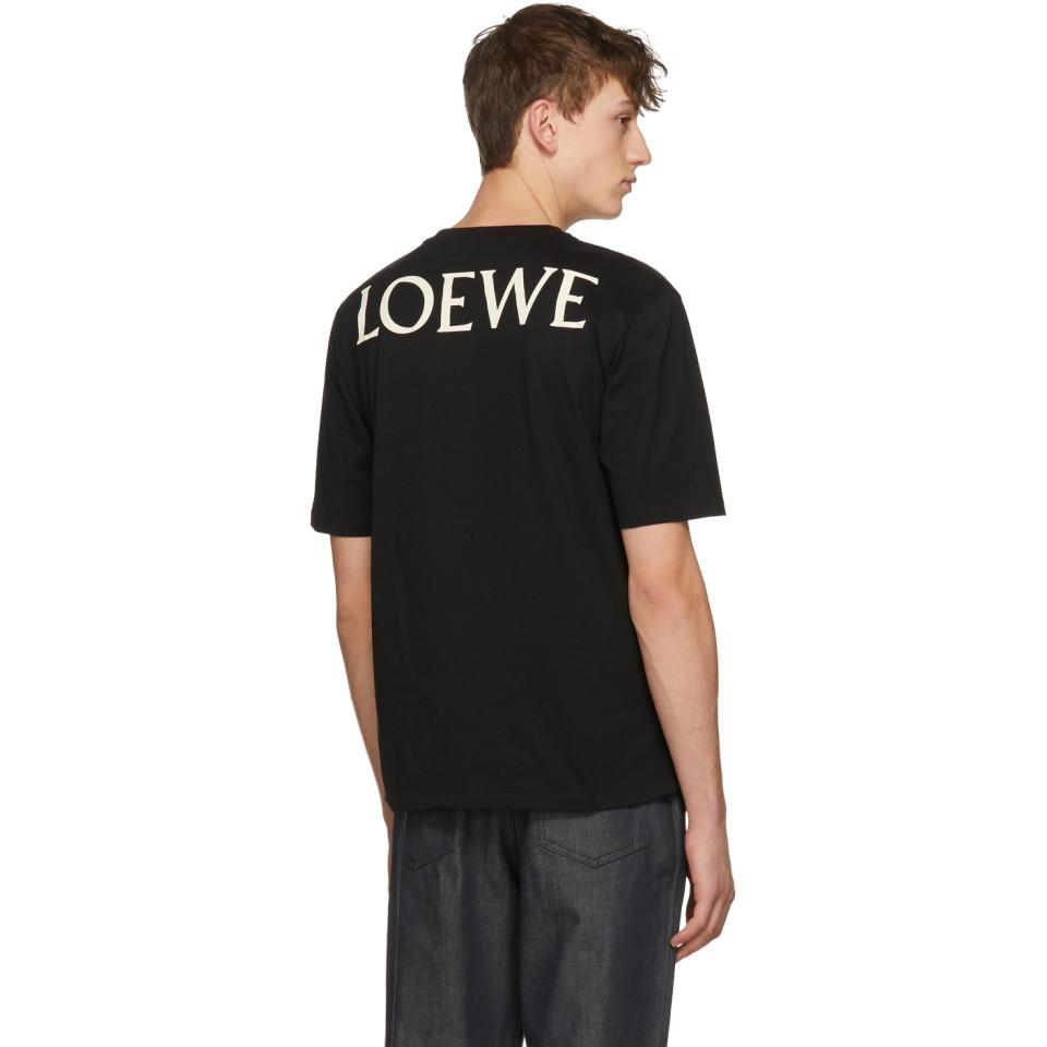 Loewe Cotton Black Skull T-shirt for 