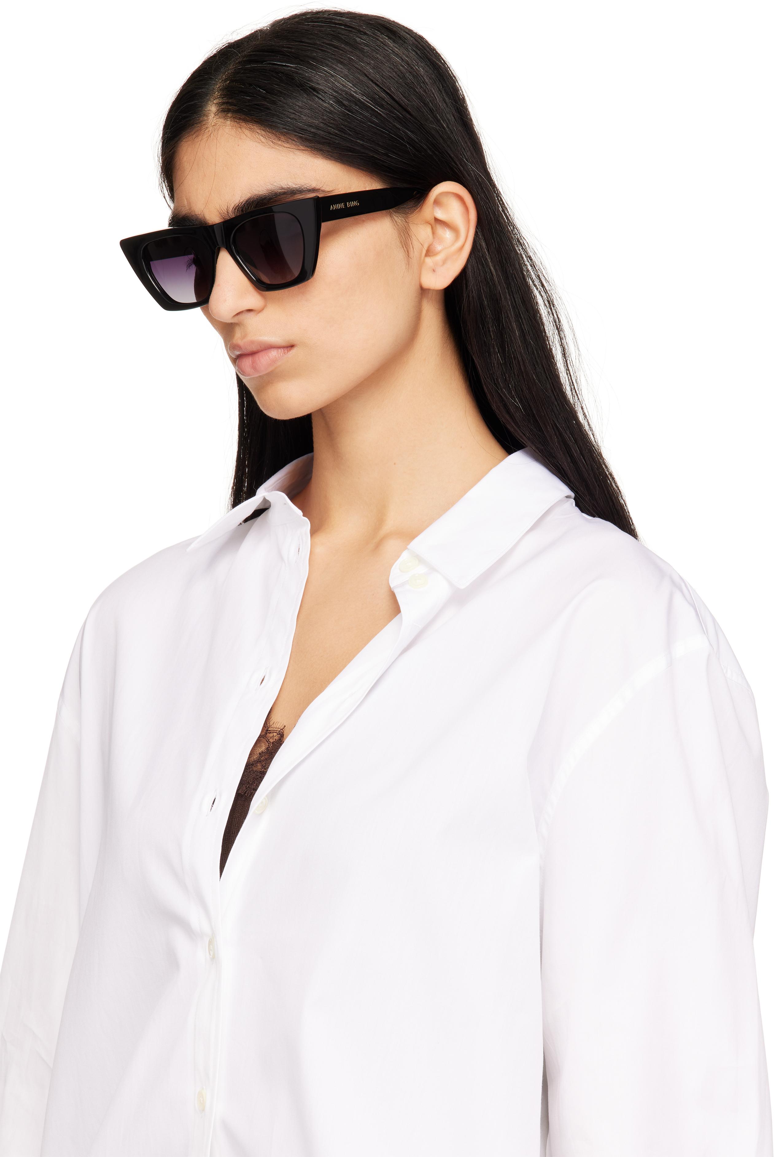 Anine Bing Paris Sunglasses in Black | Lyst UK