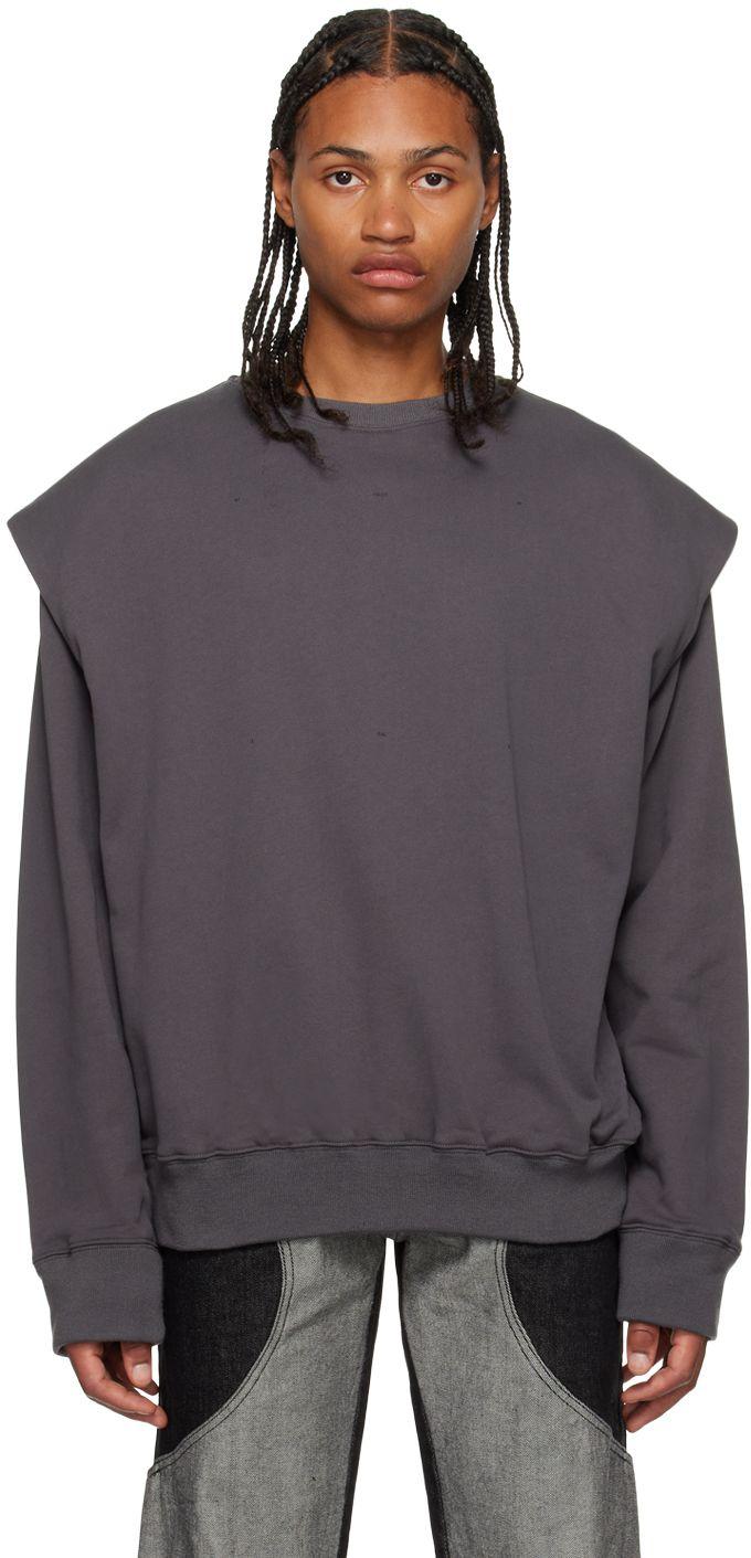 HELIOT EMIL Gray Outline Sweatshirt in Purple for Men | Lyst
