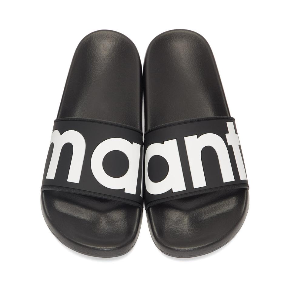 Isabel Marant Logo Sliders in Black | Lyst