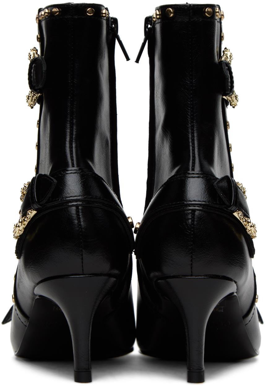 VERSACE JEANS レースアップ バロック バックル アンクルブーツ レディース Versace Jeans Couture ブーツ | オンラインセールは
