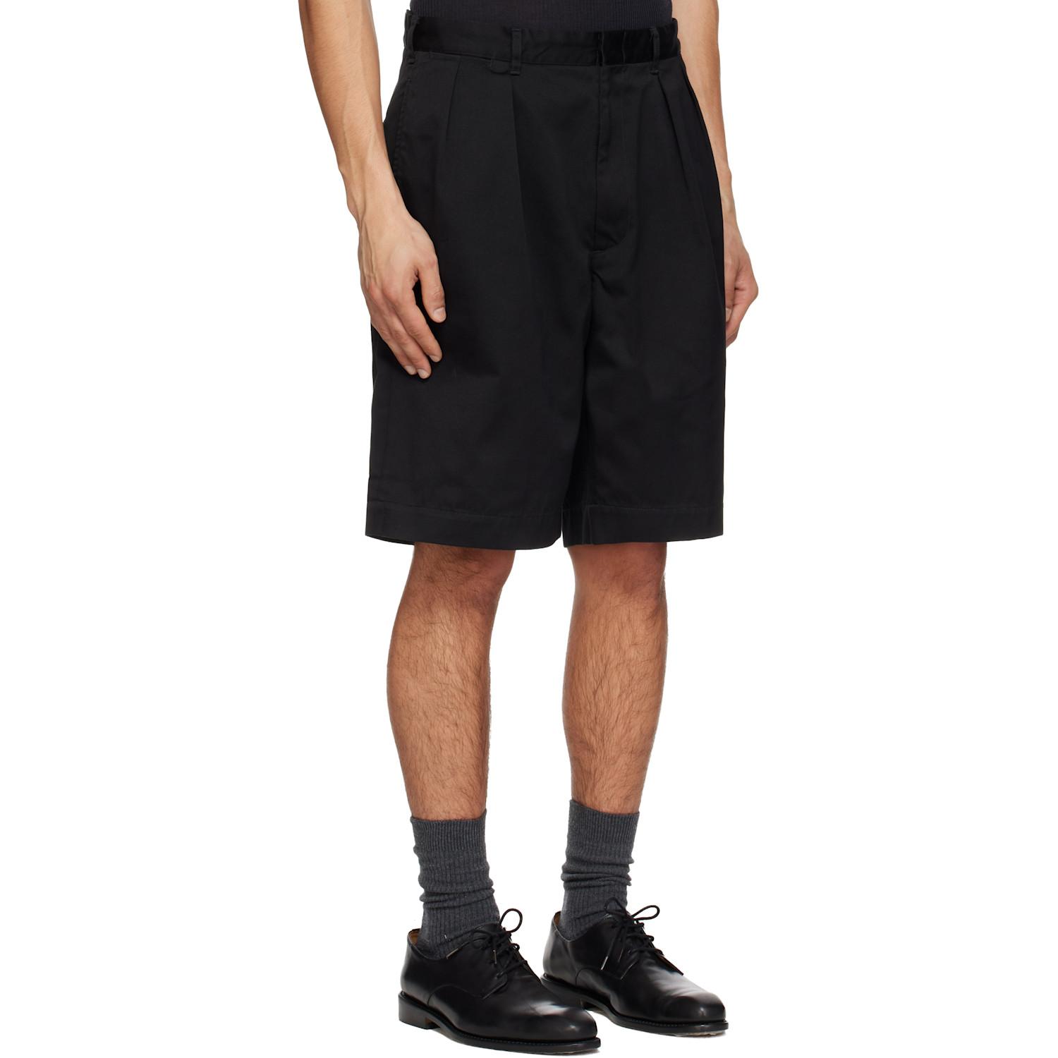Nanamica Double Pleated Chino Shorts in Black for Men | Lyst