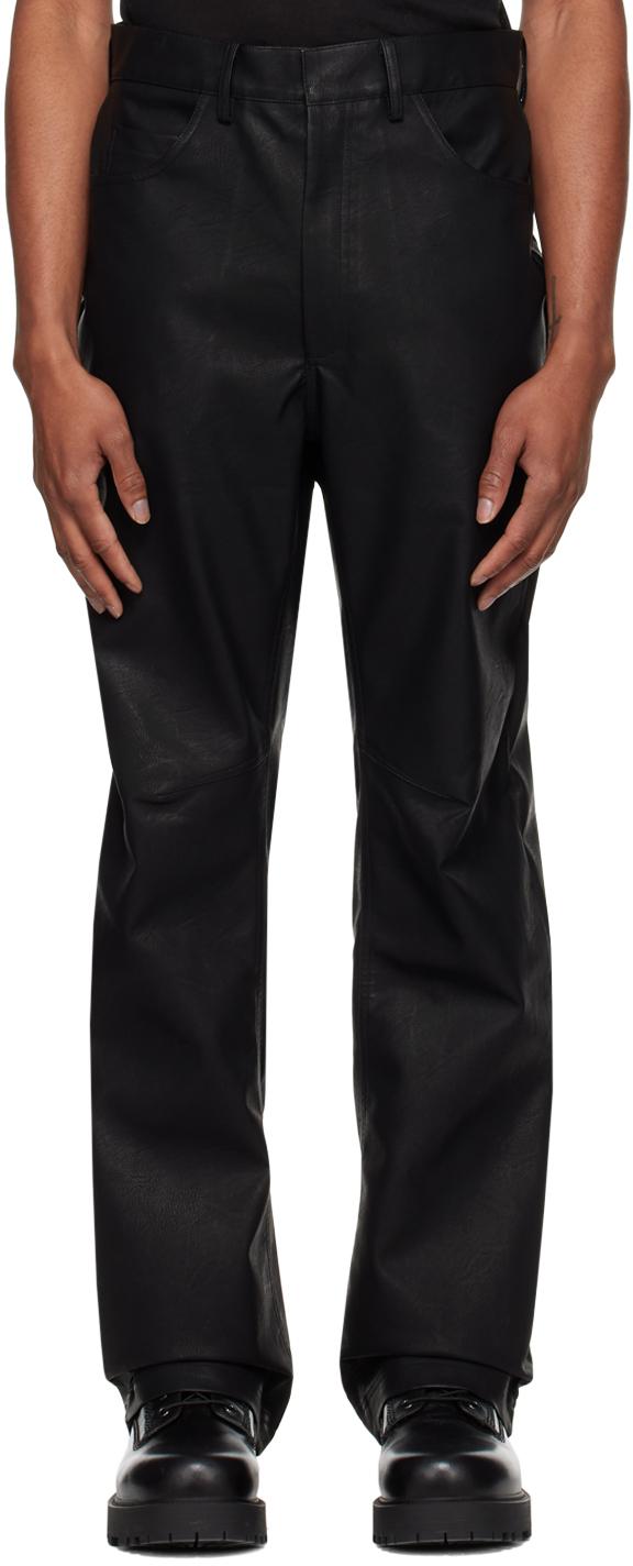 Entire studios Wet Faux-Leather Pants in Black for Men | Lyst