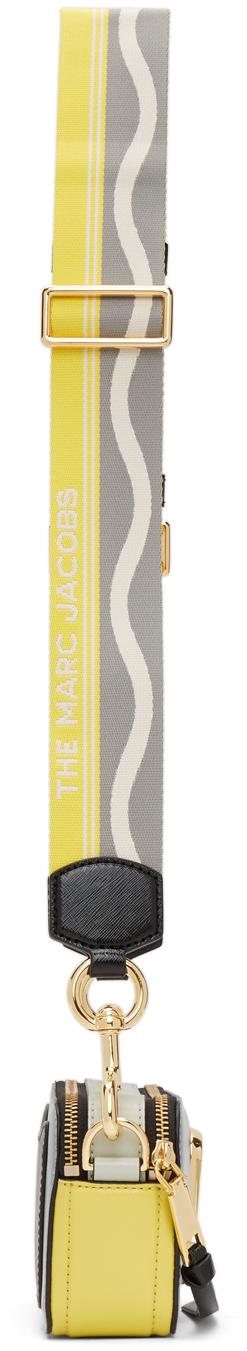 Marc Jacobs Grey & Yellow 'the Snapshot' Bag