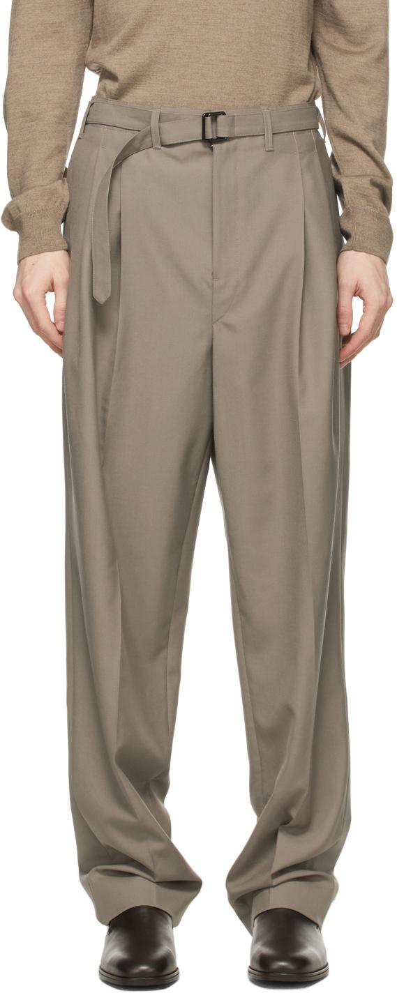 い出のひと時に、とびきりのおしゃれを! lemaire BELTED PLEAT PANTS - スラックス