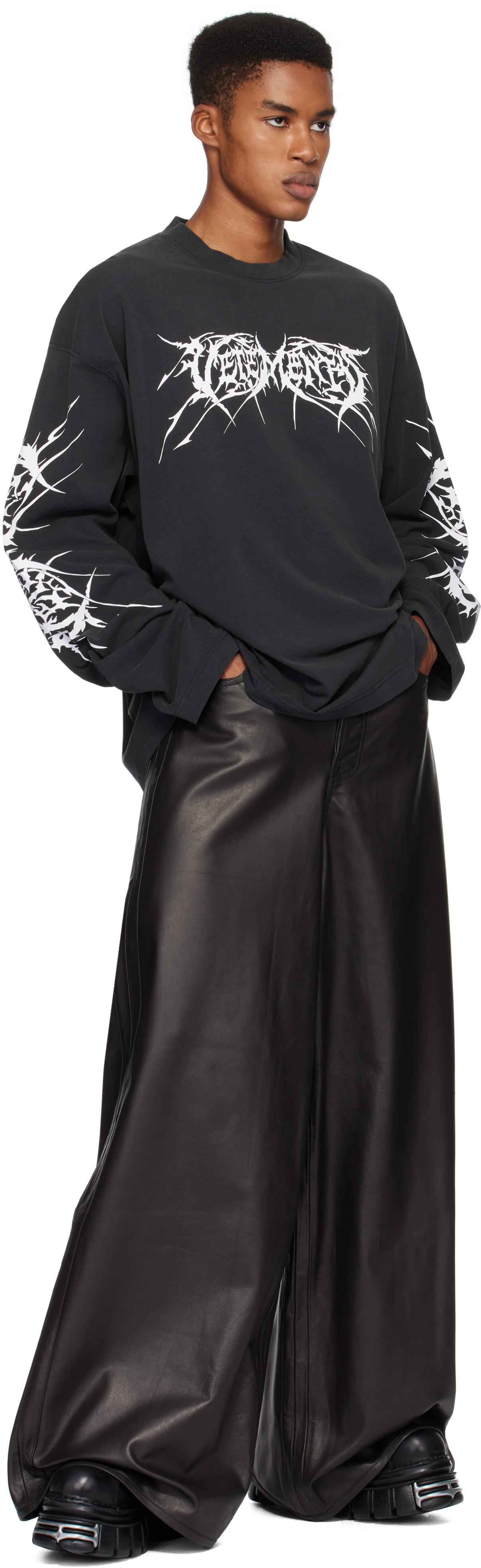 大人気♪【VETEMENTS】DEATH L LONGSLEEVE Vetements Death Metal Longsleeve Black/White T-Shirt – ESSXNYC