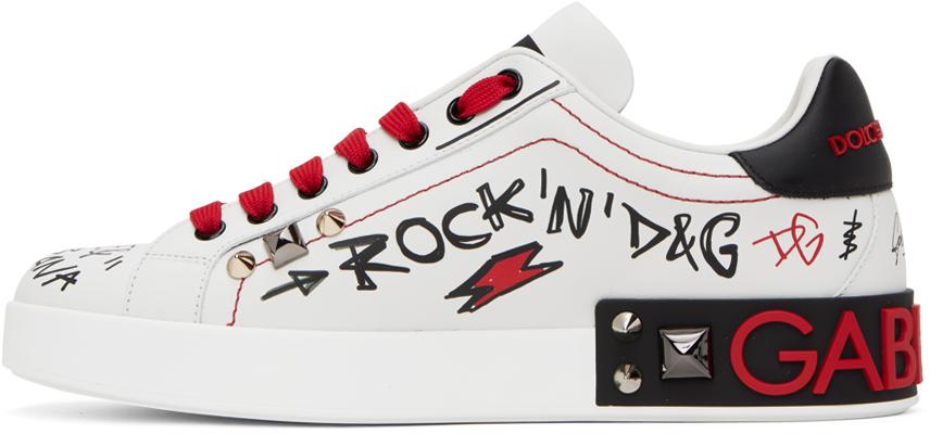 Dolce & Gabbana スニーカー ホワイト/ブラック/レッド Dolce & Gabbana スニーカー ホワイト/ブラック/レッド