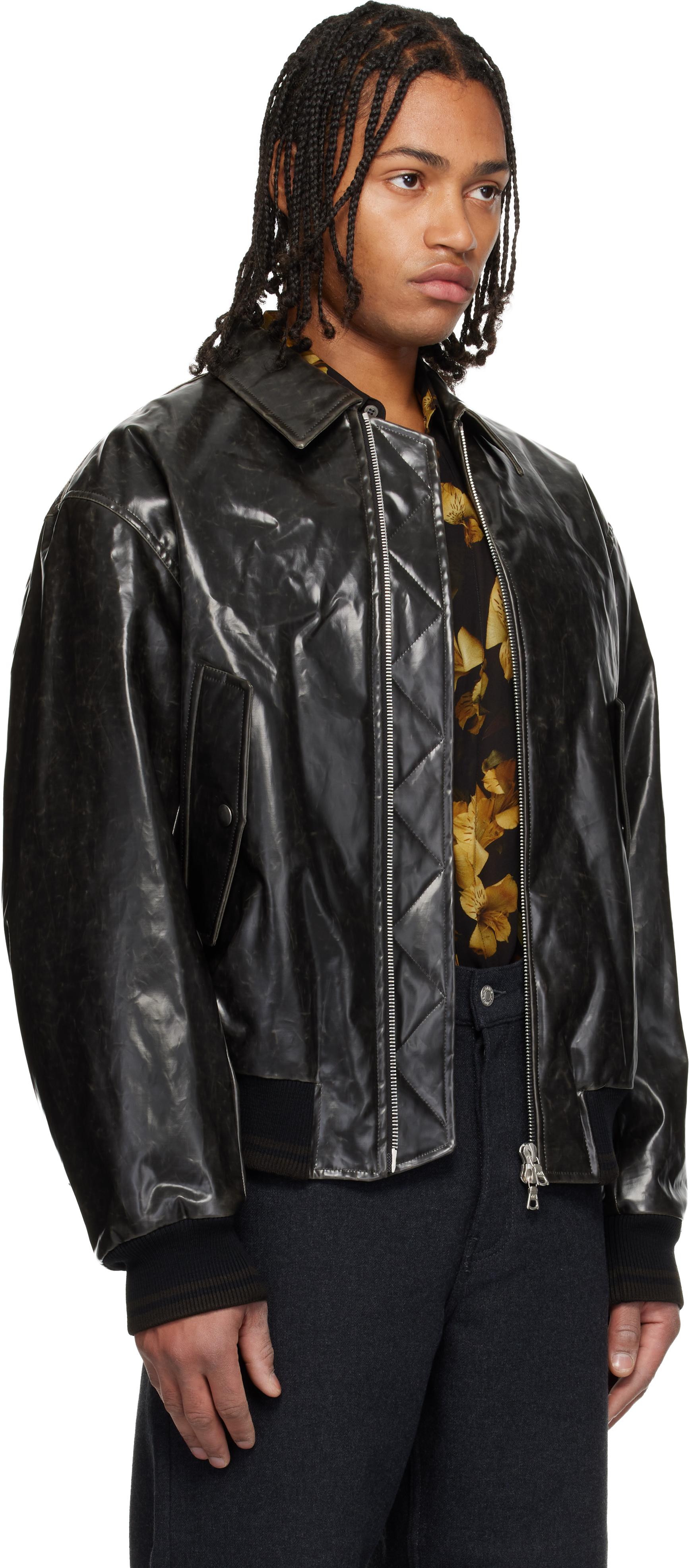Dries Van Noten Black Zip Bomber Jackets for Men - Up to 69% off