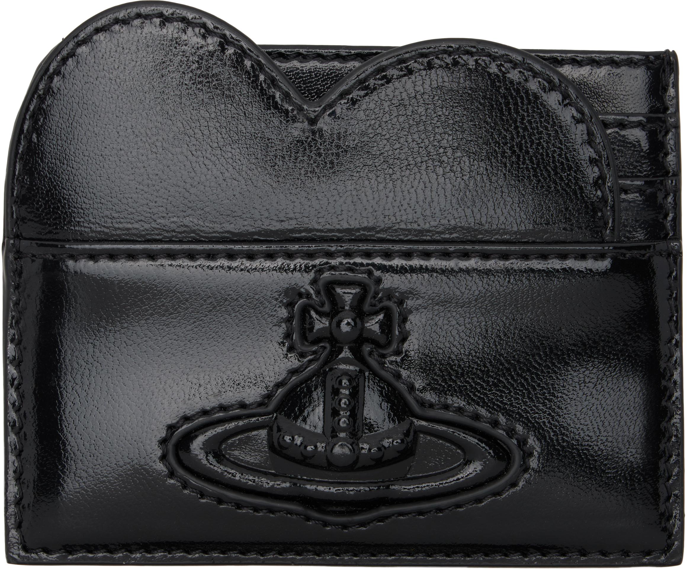 【VIVIENNE WESTWOOD】 HEART CARD HOLDER Vivienne Westwood: Pink Heart Card Holder | SSENSE Canada