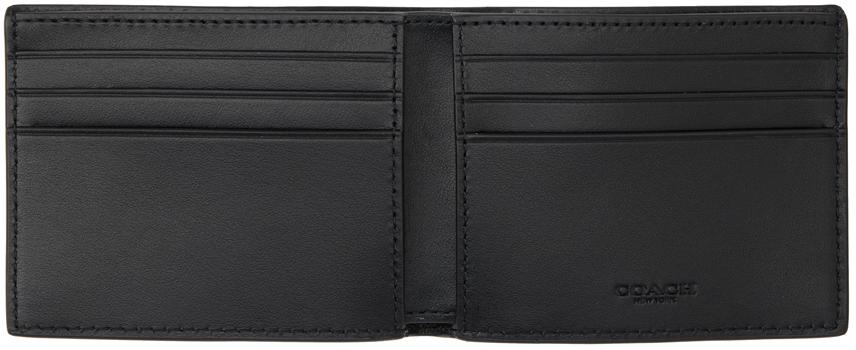 COACH Gray Slim Billfold Wallet in Black for Men | Lyst Canada