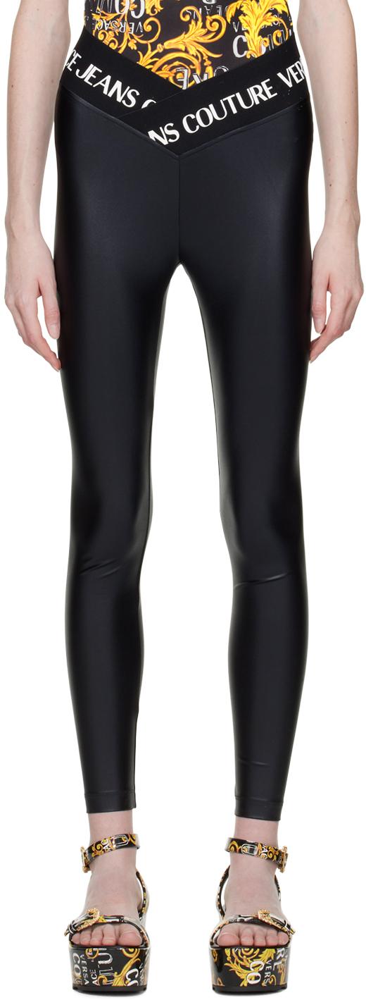 Versace Jeans Couture レディース ブルー アシンメトリ レギンス 